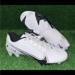 Nike Vapor Edge Speed 360 White Black Football Cleats Men's Size 13